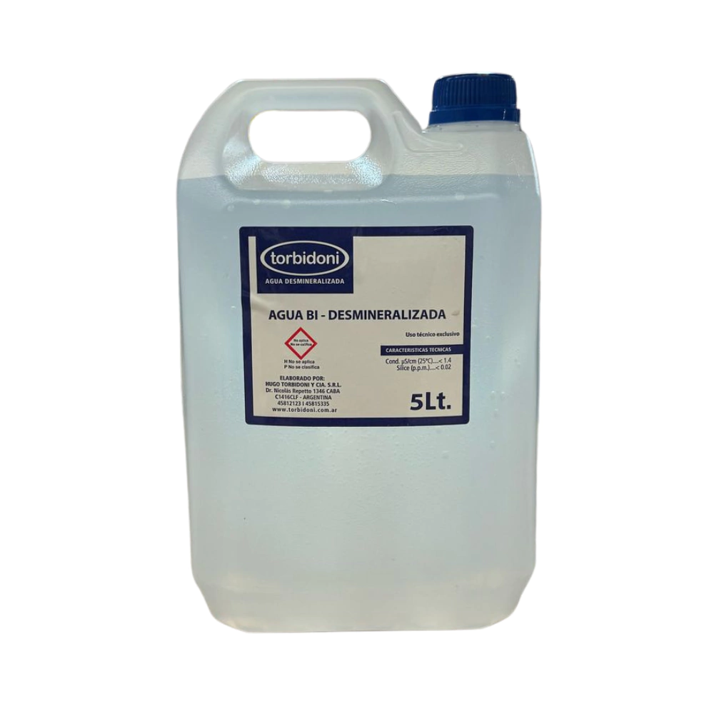 Agua Bi desmineralizada